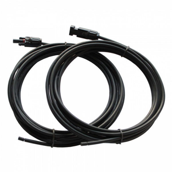 PHOTONIC - Pair of 5m Single Core Extension Cable Leads 4.0mm for Solar Panels and Solar Charging Kits