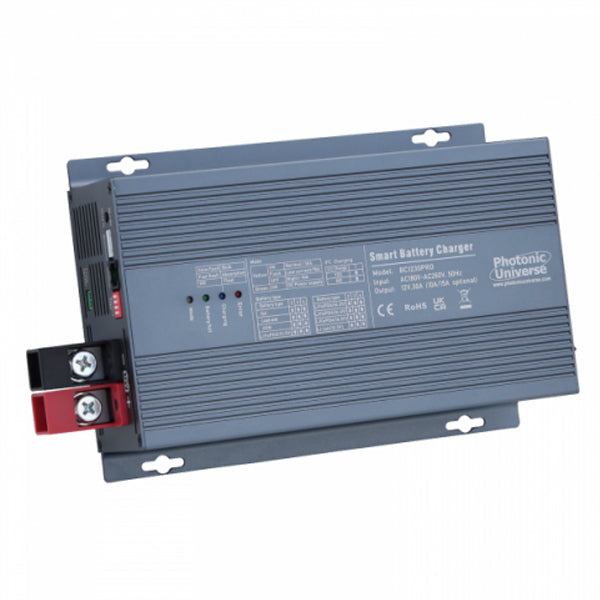 PHOTONIC - 30A 12V Smart Automatic Multi-stage Mains Battery Charger for Lead Acid and Lithium Batteries
