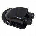 PHOTONIC - Waterproof Black Double Cable Entry Gland (3-7mm) For Motorhomes, Caravans, Campervans, Boats and Building Installations