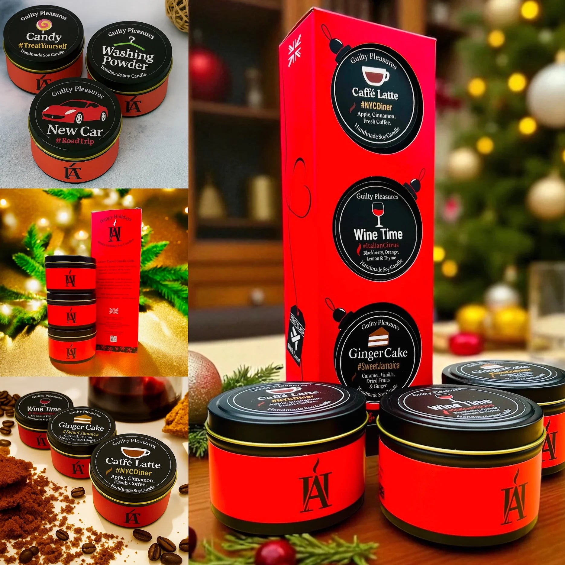 Candle Tins - Collection of Various Scents