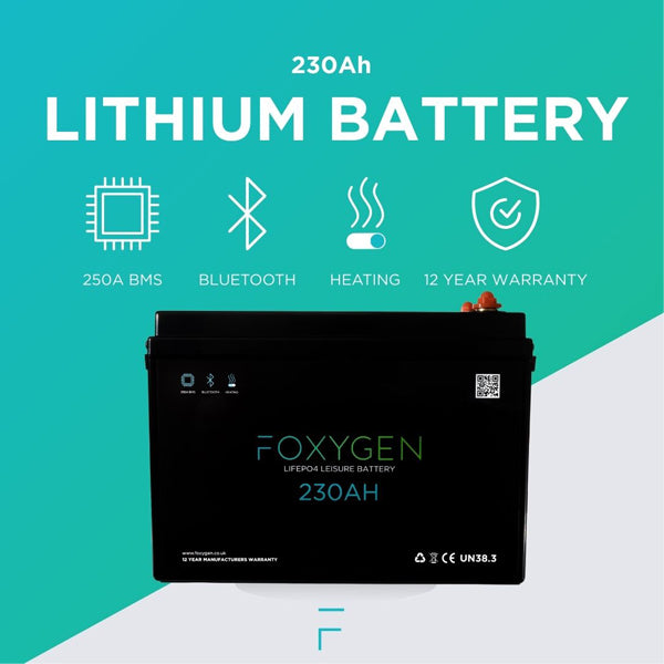 FOXYGEN - 230Ah Lithium Battery with Bluetooth & Heating