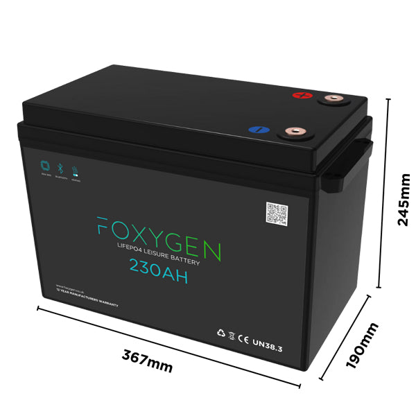 FOXYGEN - 230Ah Lithium Battery with Bluetooth & Heating