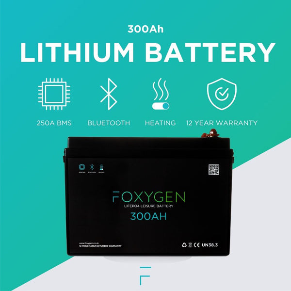 FOXYGEN - 300Ah Lithium Battery with Bluetooth & Heating