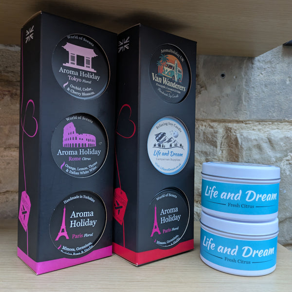 Candle Tins - Gift Boxes (3 Candles)