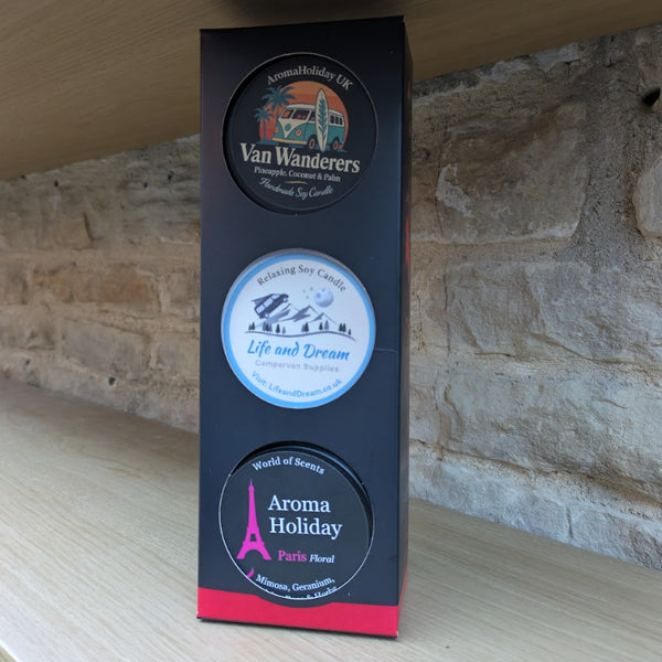 Candle Tins - Gift Boxes (3 Candles)