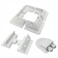 PHOTONIC - Solar Panel Mounting Set with Heavy Duty Corner Brackets, Side Brackets and a Waterproof Cable Gland