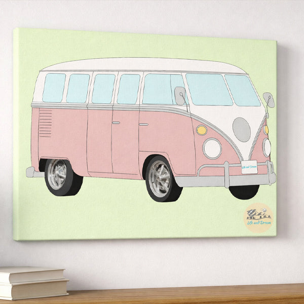 Van Life Design Prints Canvas A4 Size